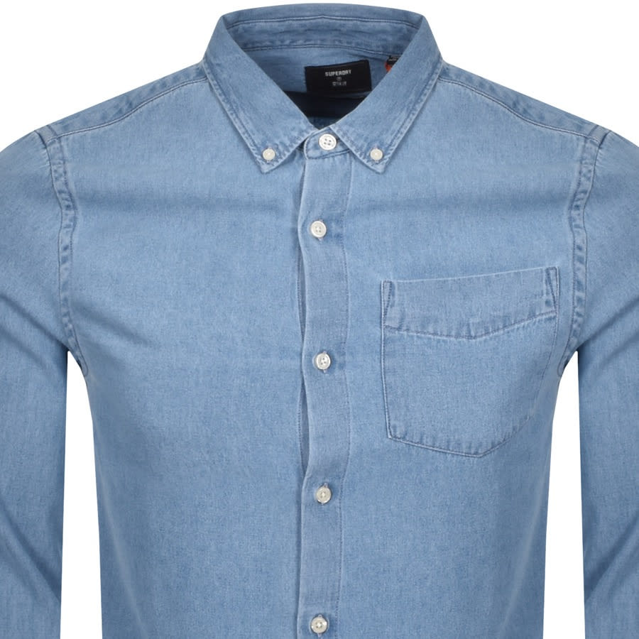 Alternative Image for ProductSuperdry Denim BD Long Sleeved Shirt Blue2